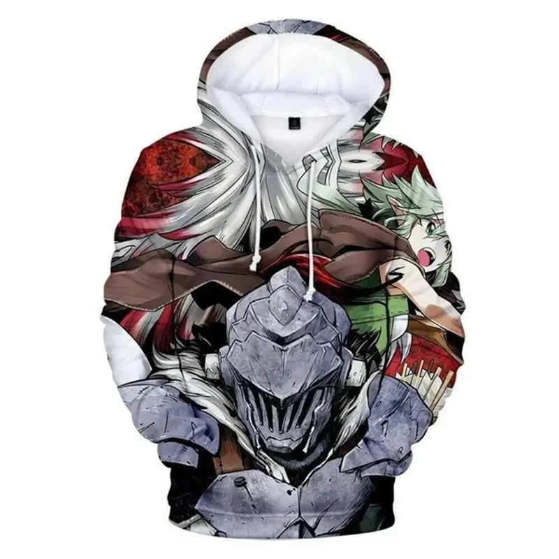 

Goblin Slayer Priestess Anime Hoodie Men Sweatshirt Harajuku Street Pullover Autumn Sweatshirt Casual Versatile Sportswear Coat