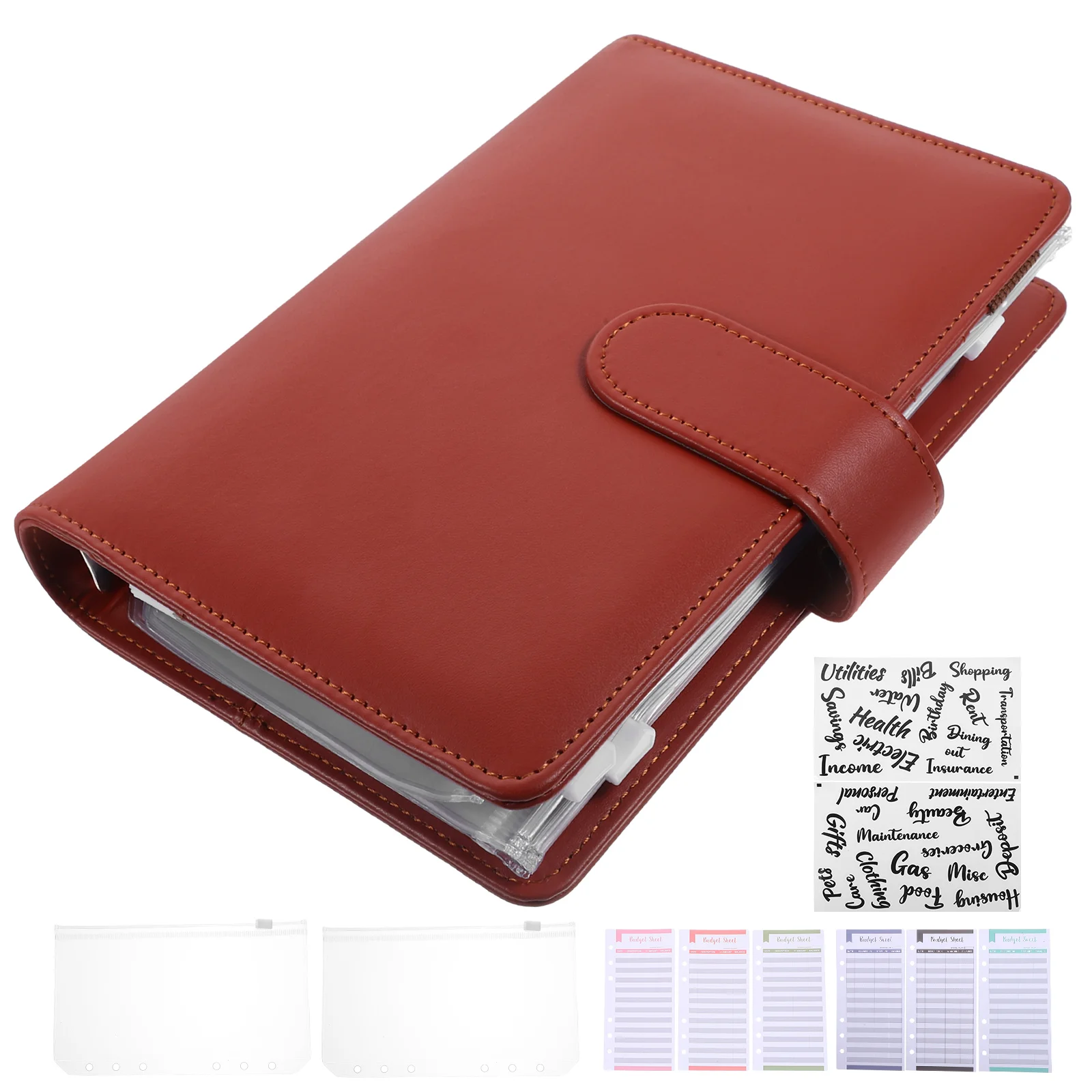 

Budget Binder Removable Budget Notepad Loose-Leaf Budget Binder Pocket Book Hand Ledger With Accessories Office Supply