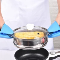 Mitaines de four en Silicone, résistantes à la chaleur, poignées de pincement, support de casserole et manique pour la cuisine, 1 pièce 3