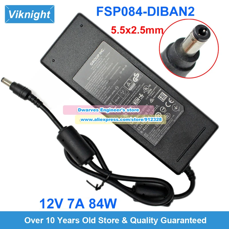 FSP084-DMAA1 FSP084-DIBAN2 12V 7A 84W AC 어댑터 DJ-120700-SA ATOM TS-259 PRO NSS322 DR04DD TS-212 DS81 28000399DRO4DU10