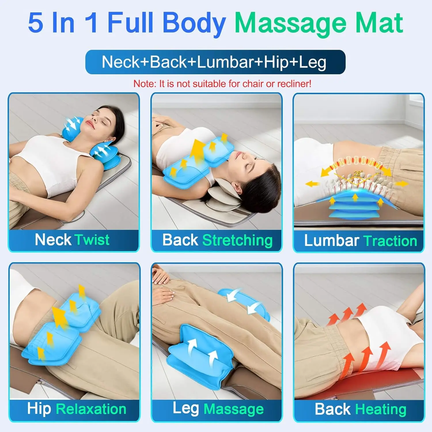 Lumbar Traction & Relaxation, Back Massager Pad 3