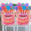 Birthday Chair Cover Colorful Home Party Chair Cover for Kids Birthday Seat Cover Classroom Chair Birthday Dining Room Decor 1
