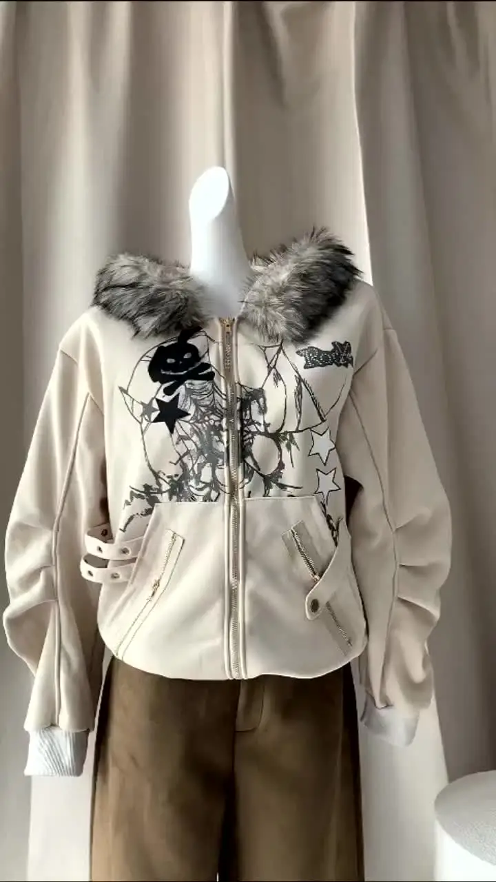 REDDACHiC Kawaii Bunny Ear Hoodies Jacket Women Thick Fleece Lined