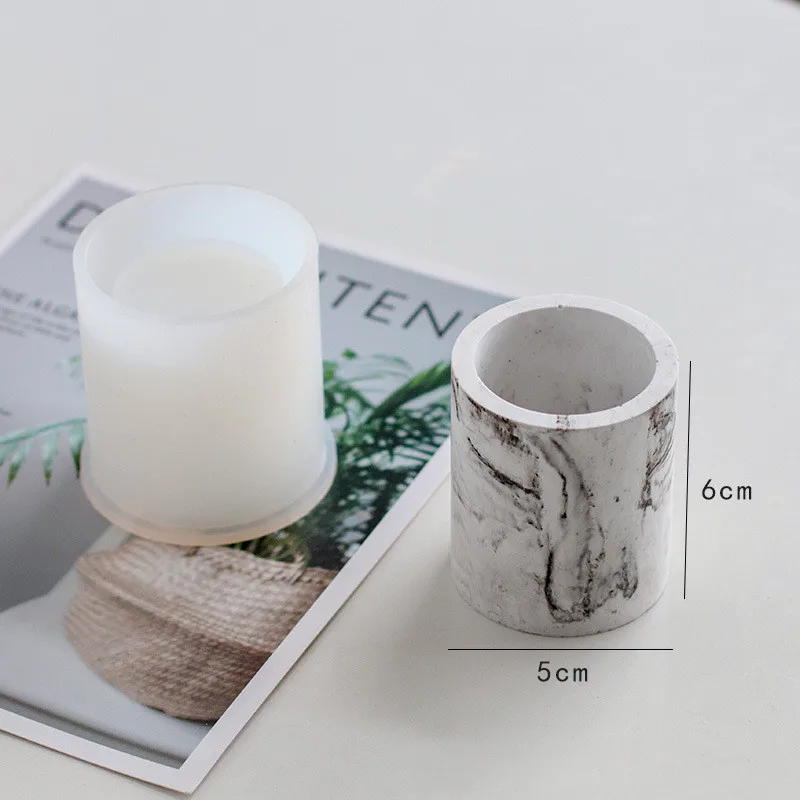 DIY Candle Cup Silicone Mold UV Cement Flower Pot Plaster Mold Household Pen Holder Jewelry Storage Box Handmade flower silicone mould silicone mold
