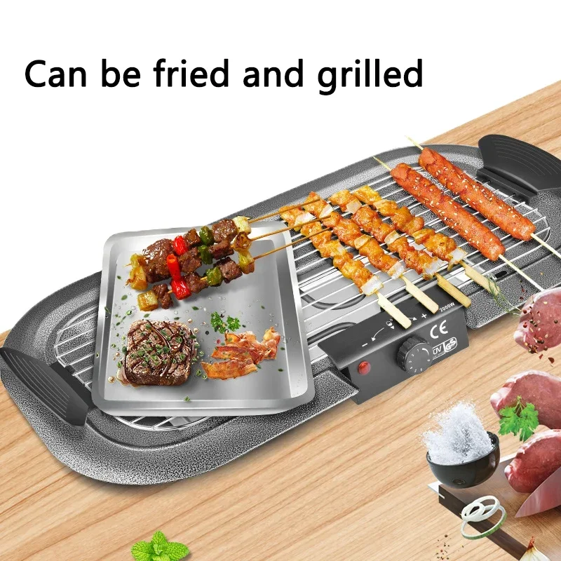 220v 2kw Smokeless Korean electric oven baking tray Outdoor barbecue machine Home smokeless grill Korean barbecue stove 6