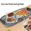 220v 2kw Smokeless Korean electric oven baking tray Outdoor barbecue machine Home smokeless grill Korean barbecue stove 6