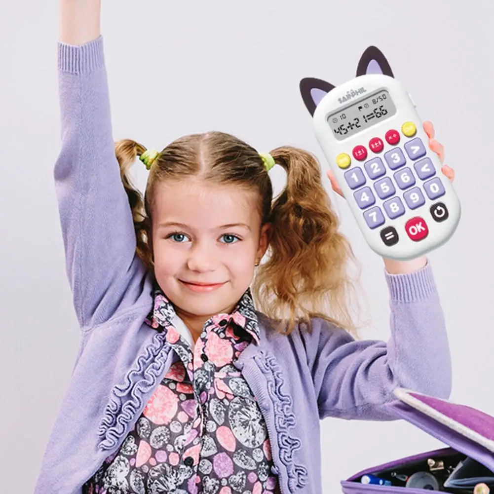 

Great Parent-child Interactive Maths Teaching Calculator Toy Kids Calculator Bright Color Auto-checking