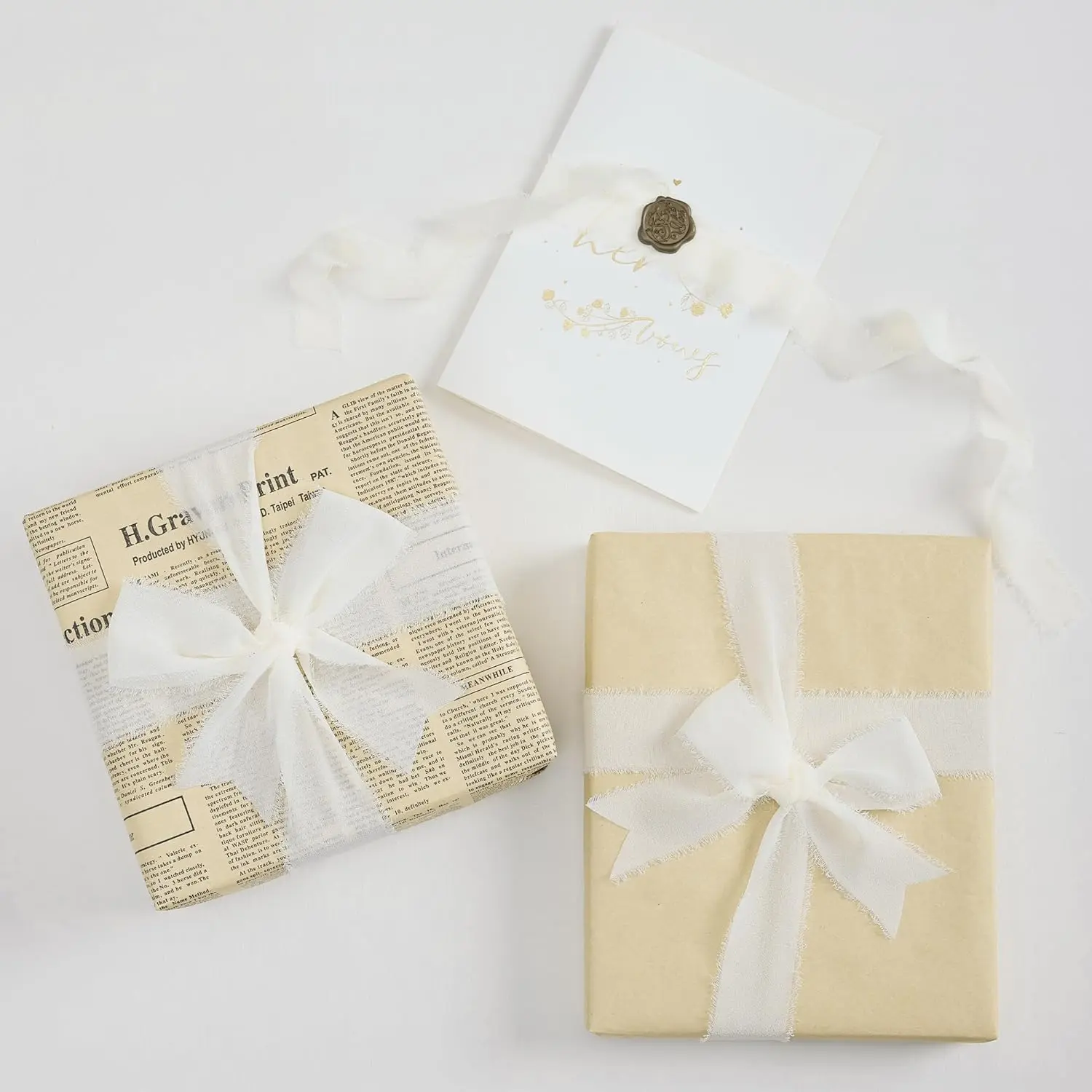 Chiffon Ribbon 3 rolls of 5-meter multi-color chiffon ribbons for wedding invitations bridal bouquets gift boxes bow decorations Ribbon Decoration Ribbon Supplies Chiffon Silk Ribbon