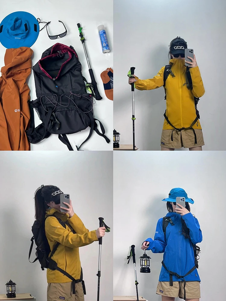 남성 및 여성용 그레이 고객 외부 하이킹, 방수 하드 쉘 통기성 경량 피부 의류, 방풍 후드 코트