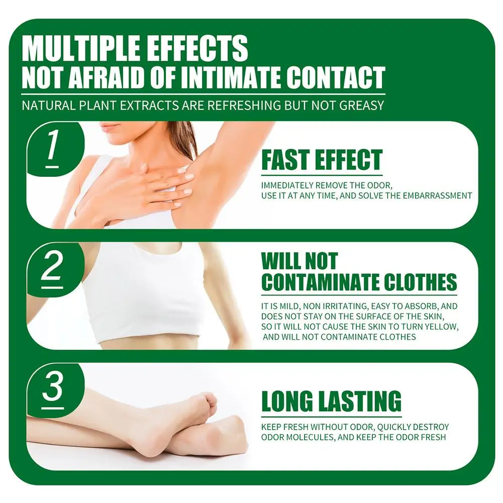 Körpergeruch Achselschweißspray Antitranspirantien Deodorant Fußgeruch entfernen Deodorant Beseitigen Sie schlechten Geruch Antitranspirantien weiblich_voghion.com