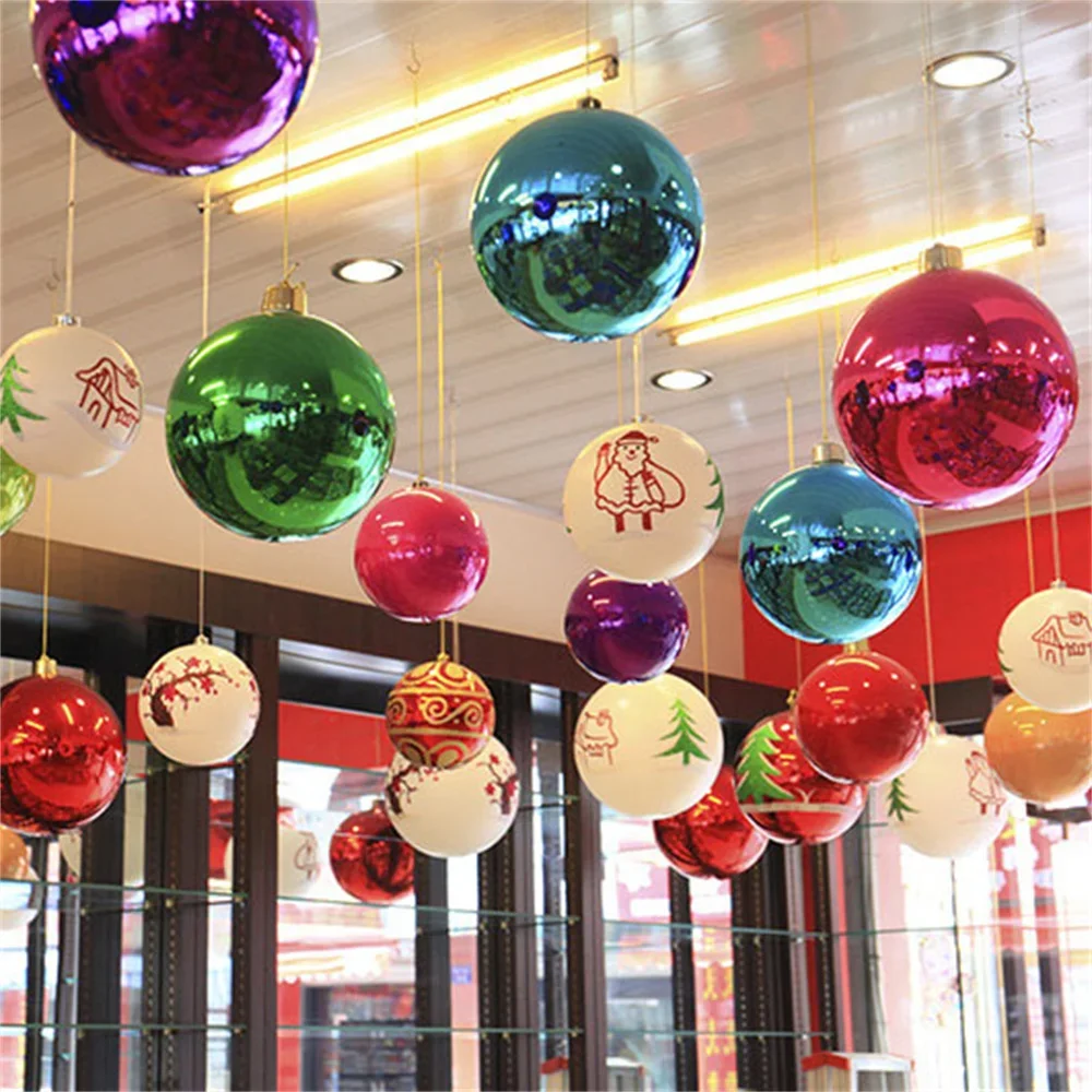 15cmBigMattGoldRedBallsChristmasTreeDecorationsOrnaments