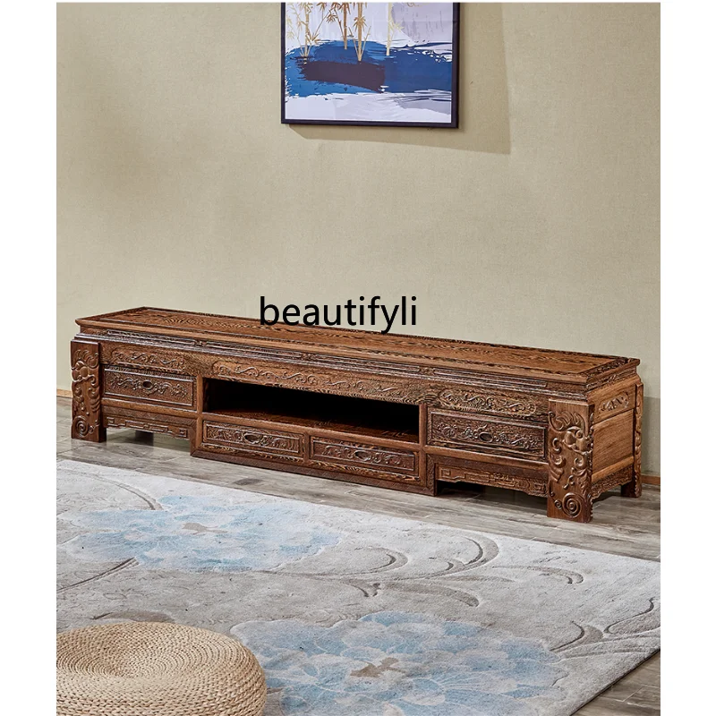 

Door Frame TV Cabinet Living Room Classic Ming Style Floor Cabinet Rosewood Audiovisual Cabinet Locker Solid Wood Furniture