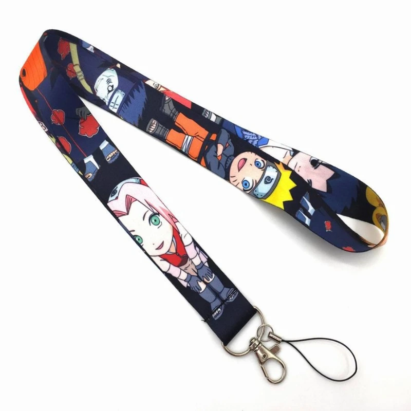 Naruto Anime Lanyard - Versatile Accessory for Phones, Keys, and ID Badges