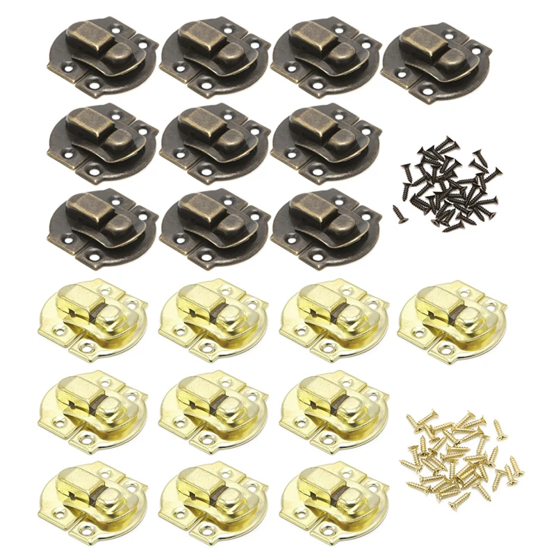 10x Antique Metal Lock Catch Curved Buckle Horn Clasp Hook Gift Jewelry Box Padl Drop Shipping diamond shape bead silicone mold diy jewelry pendant bracelet beaded uv resin mold curved diamond epoxy mold jewelry tools