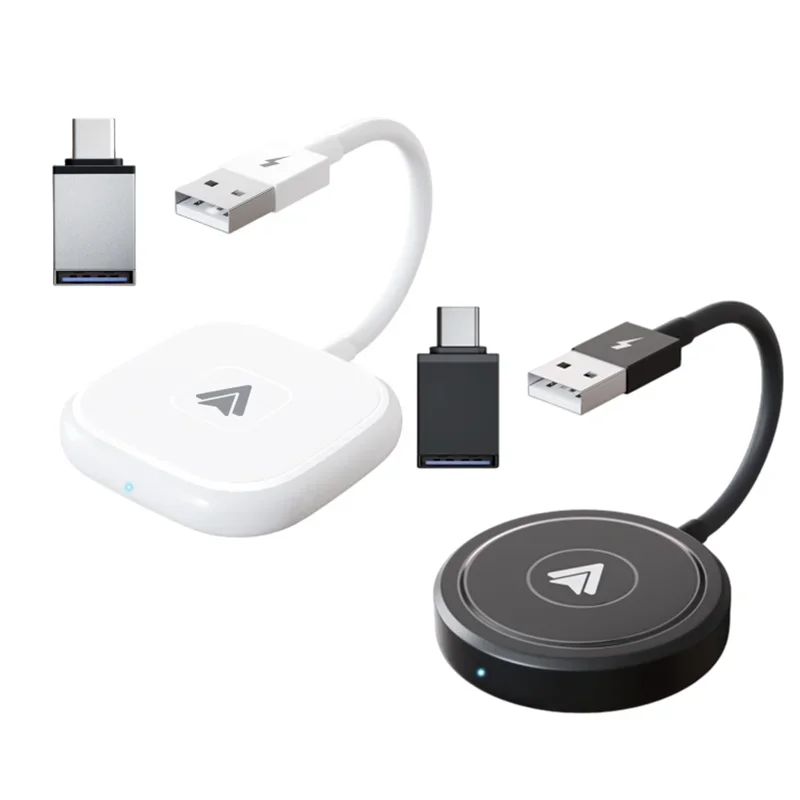 Nuovo Convertitore Dongle Wireless Carplay Per Adattatore Per Auto Wireless Android O Apple Per Android Plug Play Aggiornamento Online Wifi