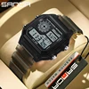 SANDA 6133 Digital Watch Men Sport Chronograph Date Lady Wristwatch TPU Band Week 50m Waterproof unisex Electronic Clock Gift 1