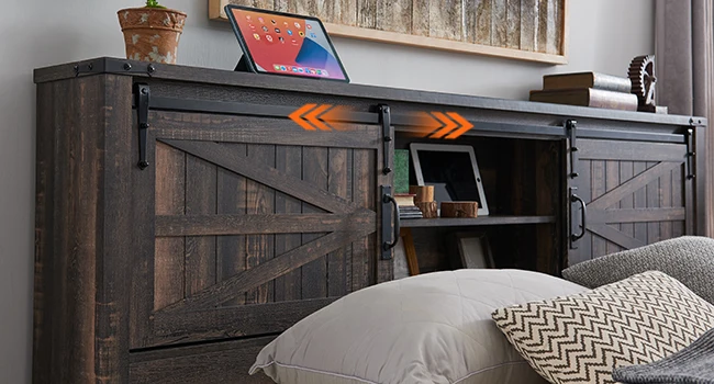 farmhouse bed frame