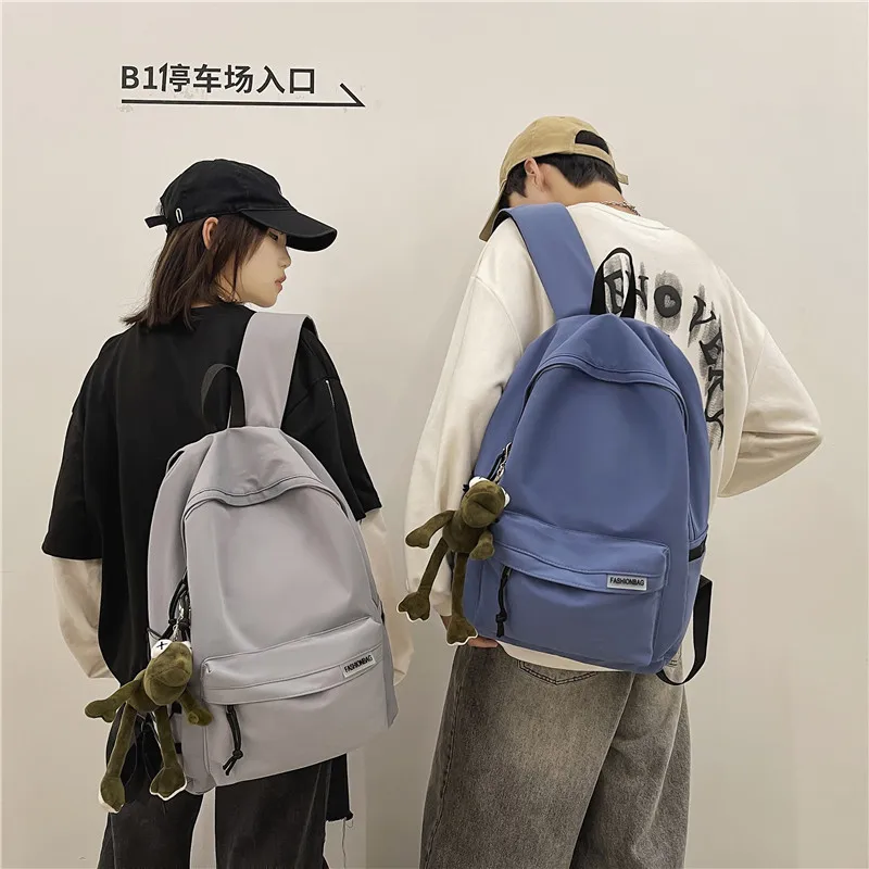 Casual Large Capacity Women Backpacks Zipper Schoolbag for Student Sac Travel Rucksack 2023 Bookbag Teenagers Canvas Backpack