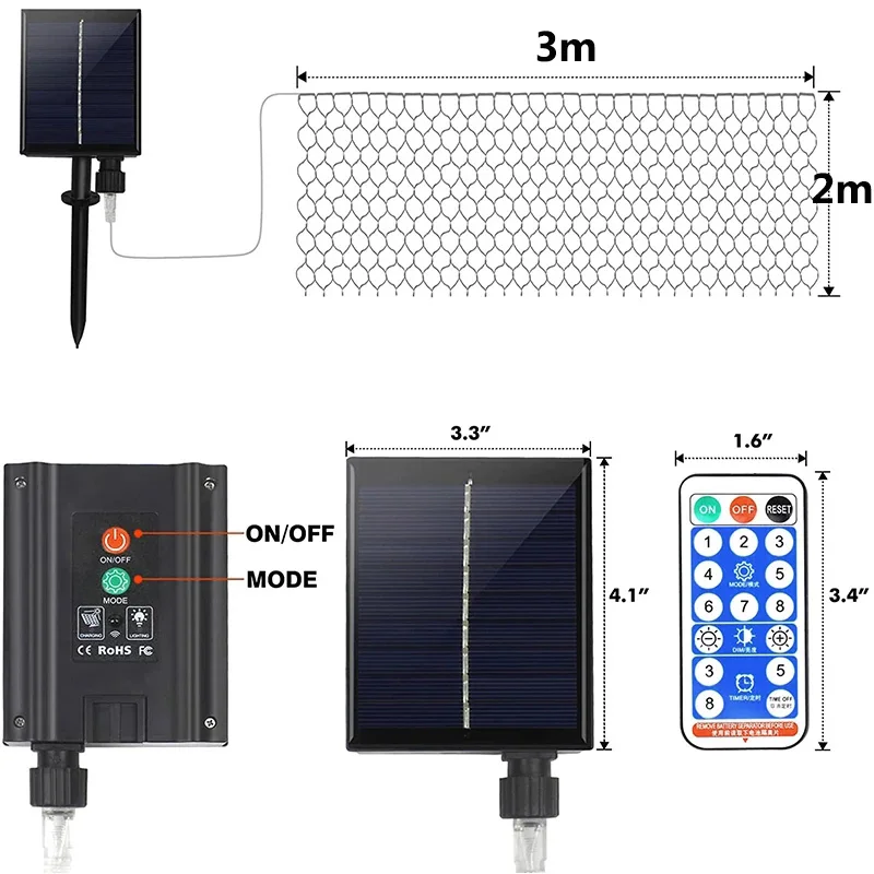Рисунок 2 - Уличная Рождественская гирлянда-занавеска из сетки