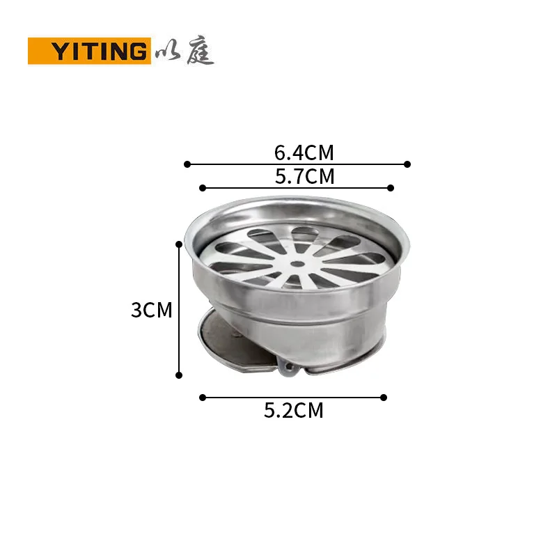 304 stainless steel U-shaped deep water sealed floor drain core large displacement fast drainage deodorant