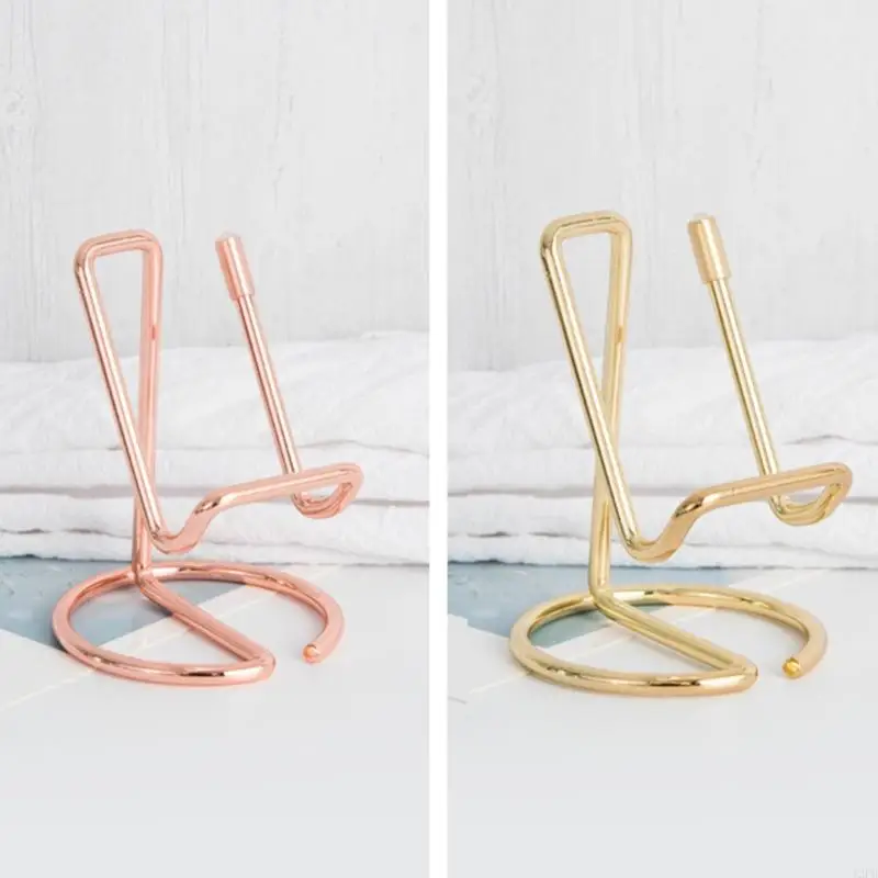 12PB Metal Support Holder Dining Table Dishes Plated Decor Bracket for Home Dormitory Small Night Light Bracket