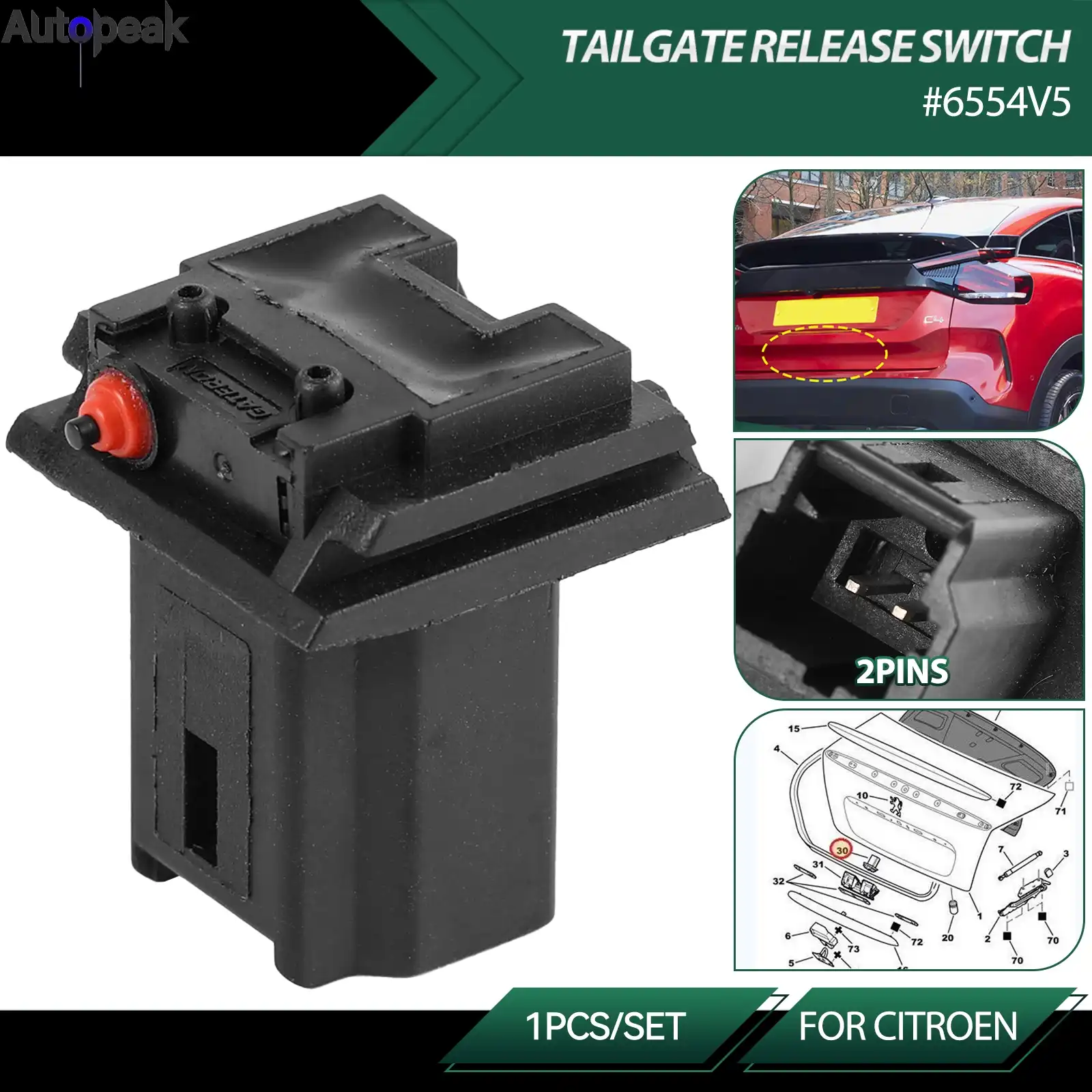 GWHEY テールゲートブートスイッチトランクオープニングオープニングのためのオペルフィットのための干潟のための干潟のためのぴったり  Amazon.co.jp: 車のトランクスイッチボタン車のテールゲートブートドアオープニングスイッチ13393912 9012141用 オーランド用  : 車 ... プジョー 206 307 308 407 6554V5 ブラックテールゲートブーツ マイクロスイッチ テールゲートブーツオープナー