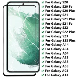 Premium Tempered Glass Screen Protector - Ultra Clear & Durable Protection - Black (For A13 5G)