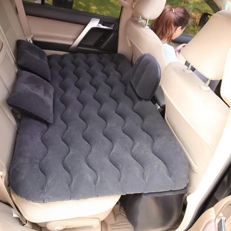 Portable Car Air Inflatable Travel Mattress Bed for Back Seat Multifunctional auto Sofa Pillow Outdoor Camping Mat Cushion