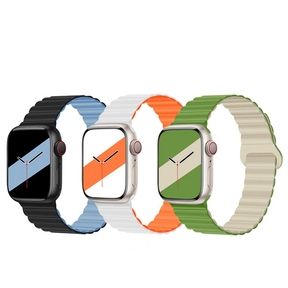 

Двухцветный силиконовый ремешок для Huawei Watch Fit 3 Магнитная Петля универсальный браслет спортивные Смарт-часы Fit3 заменяет запястье