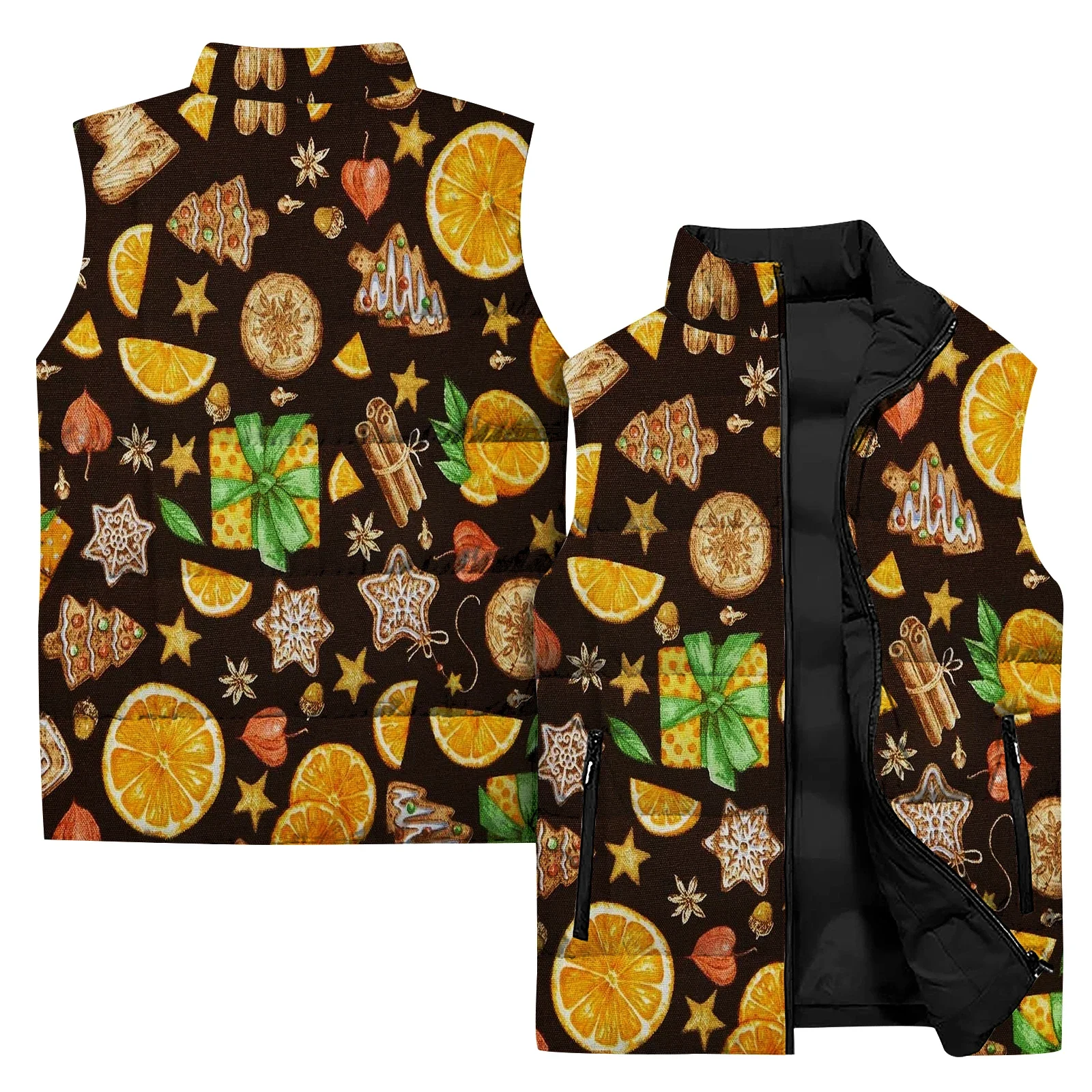 Chaleco acolchado para hombre para el día de Acción de Gracias, abrigo de moda con diseño de calabaza, conjunto de entrenamiento de otoño con hojas de arce, chaquetas de invierno duraderas para hombre
