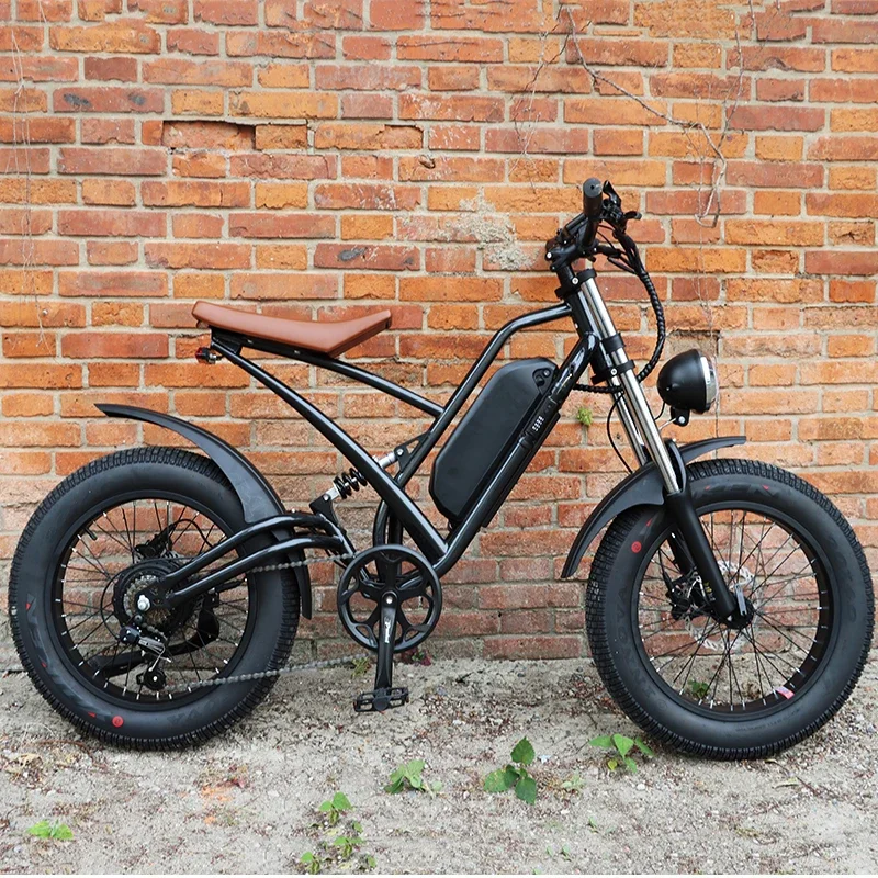 

Warehouse Ready Stock Electric Retro Bike 1000w 20inch Tire E-bike 750w Urban Electric Bicycle 30km/h Adult Fatbike
