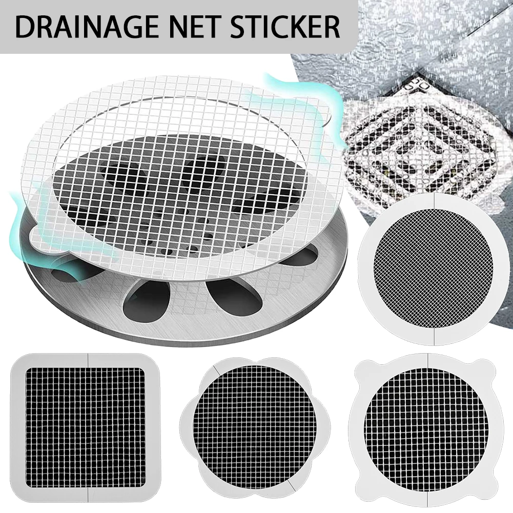 6pcs Drain Strainer Cover For Hair Stopper, Disposable Shower Drain Hair  Catcher, Disposable Hair Catchers For Shower, Floor Sink Strainer Filter  Mesh