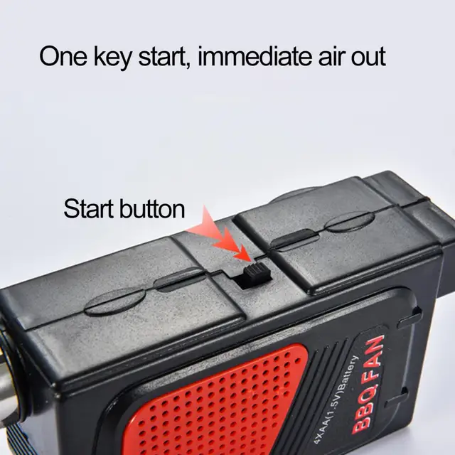 Hasznos Barbecue Légfúvó Könnyű Bbq Főző Ventilátor Munkaerő-Megtakarítás Többcélú Piknik - Image 3