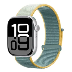 Nylon Loop Strap Bracelet for Smartwatch - Vibrant and Durable Design (55 Sunny color)