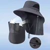 Summer Sun Hats UV Protection Outdoor Hunting Fishing Cap For Men Women Hiking Camping Visor Bucket Hat Neck Flap Fisherman Hat 4