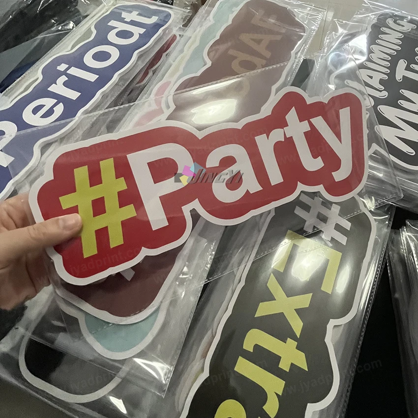 24pcslotFreeShippingPartyLetteringPhotoBoothPropsQuality5MM