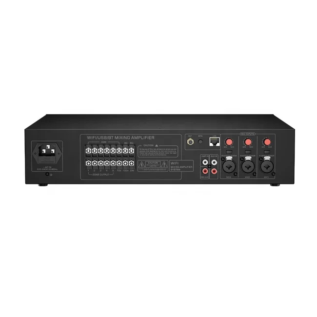 CE RoHS 인증 통합 믹싱 Pa 시스템, 공용 주소 증폭기, Wi-Fi 리시버 포함