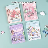 Sanrio A6 Coil Book Kuromi Mymelody Cinnamoroll Hellokitty Learning Stationery Notebook Unique Kawaii Cover Design For Students 2