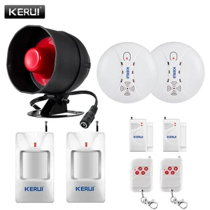 Система сигнализации Kerui, беспроводной детектор, громкий звук, сирена, для дома и гаража