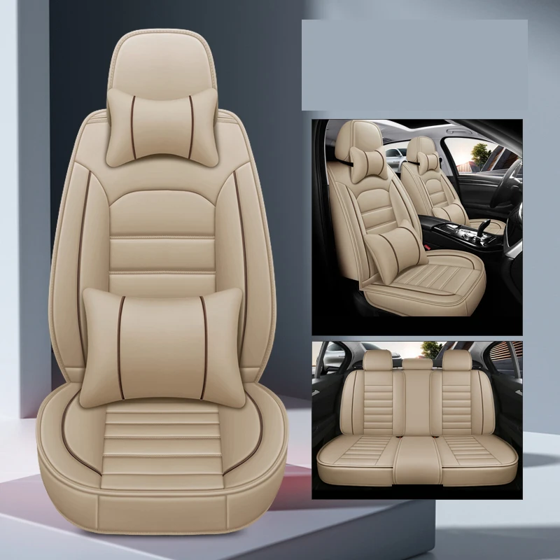 thumbnail image 1 of Juego completo de fundas de asiento de coche de cuero para Infiniti Q50 QX50 EX Audi A3 8P Sportback BMW X5 F15 F10 E53 F34 Dodge Caliber Accesorios, 1 of 5