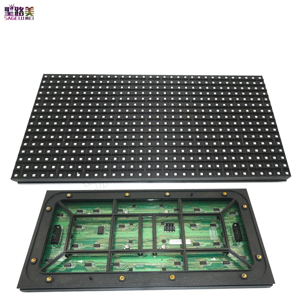 LED 모듈 출력 문짝, 단색 LED 디스플레이, 스크롤링 메시지, LED 사인, RGB, 레드, 화이트, 그린, 블루, P10, 320x160mm, 32x16 픽셀