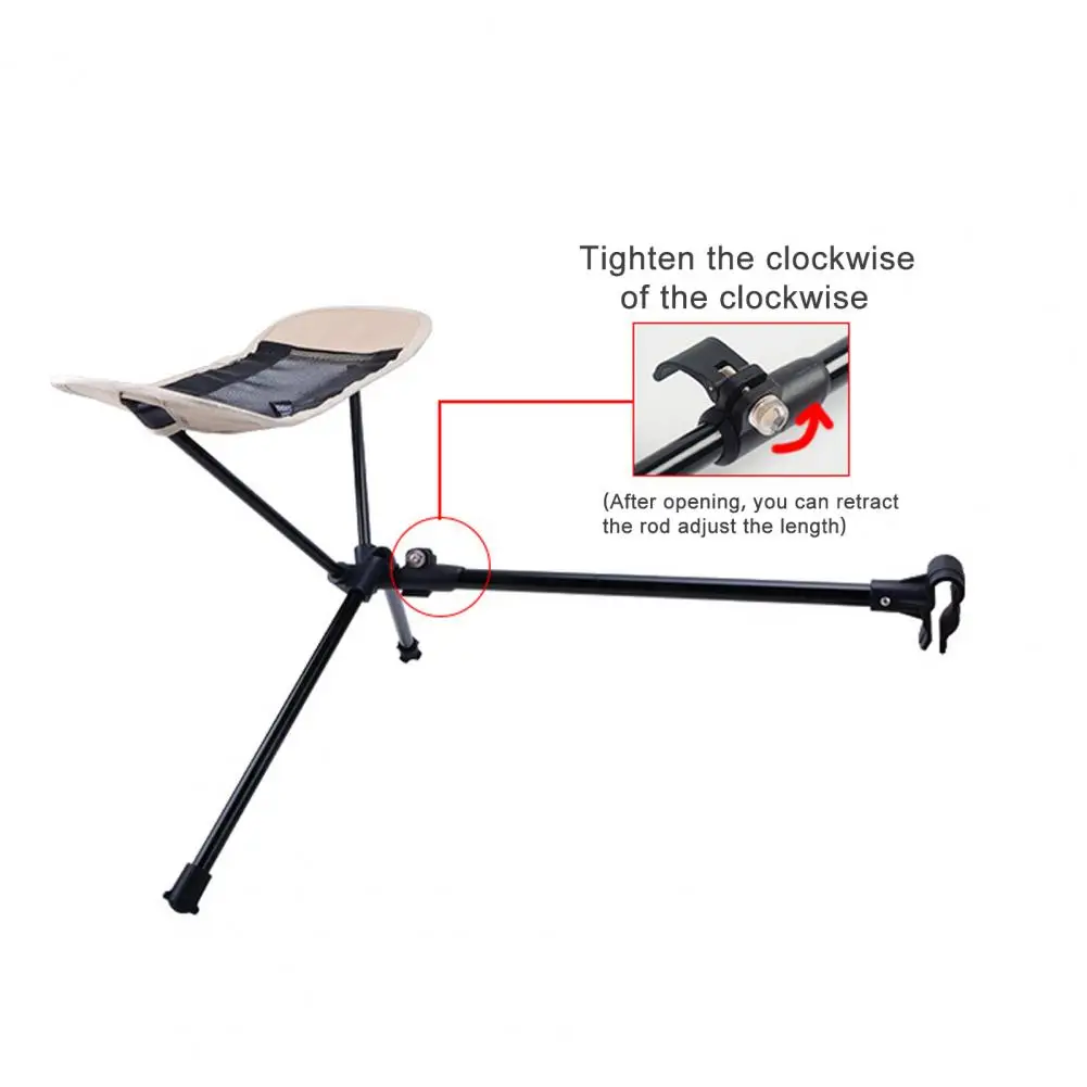 

Folding Chair Camping Chair Waterproof Camping Moon Chair with Retractable Footrest Foldable Stool for High Stability Strong