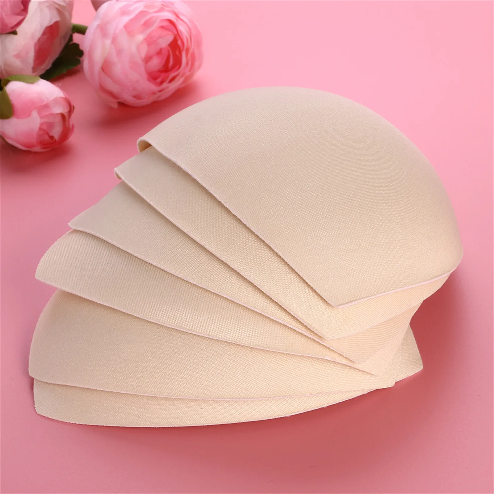 

Swimsuit Padding Inserts Women Clothes Accessories Triangle Sponge Pads Chest Cups Breast Bra Bikini Inserts Chest Pad 3pairs