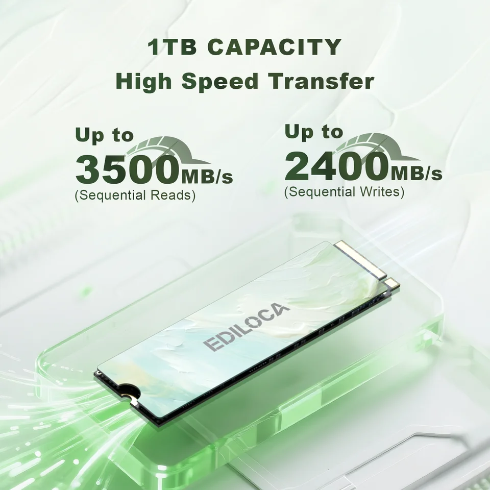 Ediloca EN680E M.2 2280 SSD PCIe3.0x4 NVMe 3600MB/s QLC