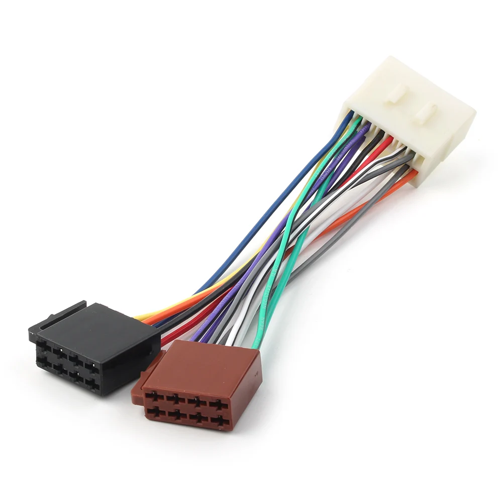 Car ISO WIRING HARNESS stereo radio plug lead wire loom connector adaptor For Toyota Camry Corolla RAV4 Hilux Yaris Land Cruiser