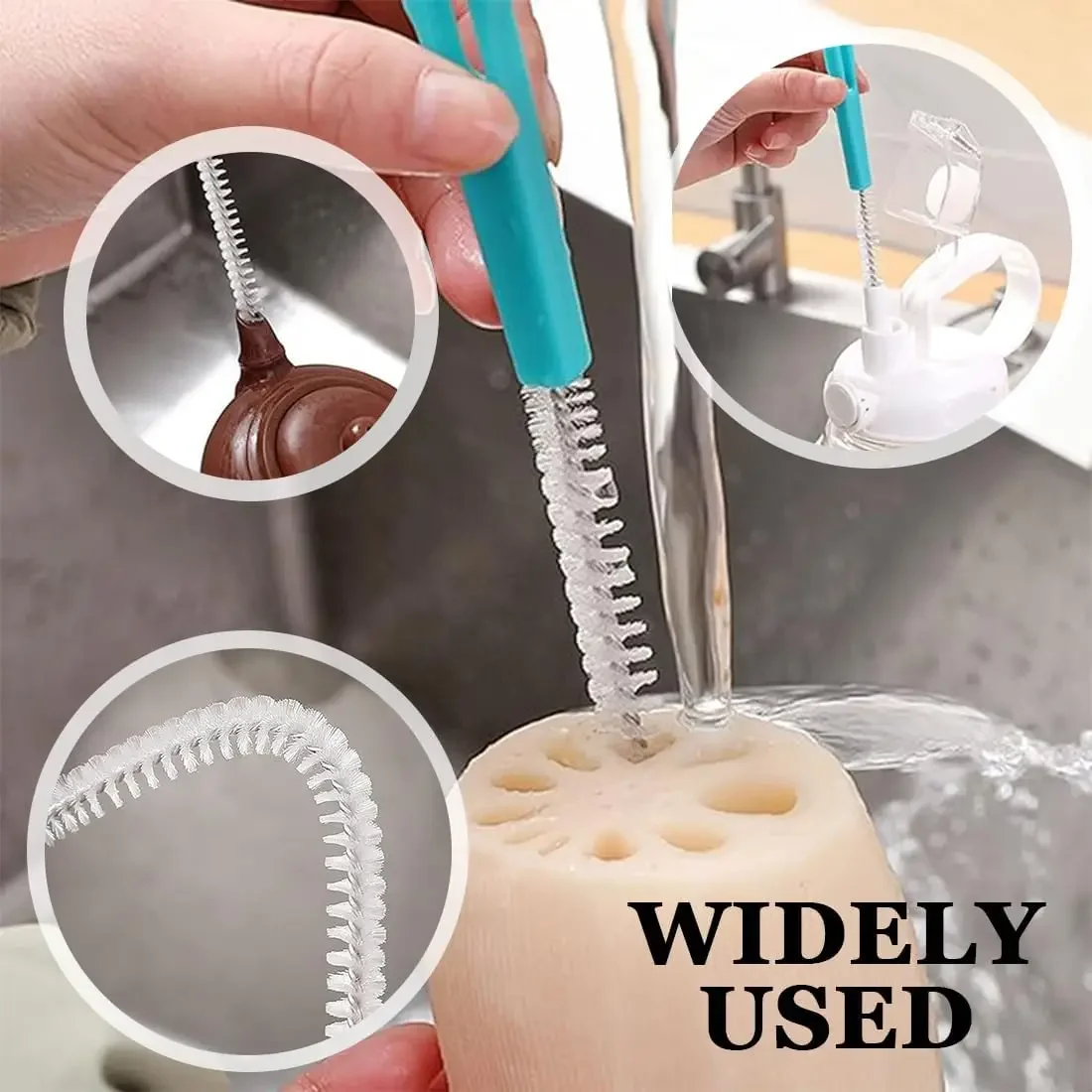 Spazzola Silicone Per Cannucce Spazzole Per Pulizia Cannucce In Silicone Alimentare Setole 1156982