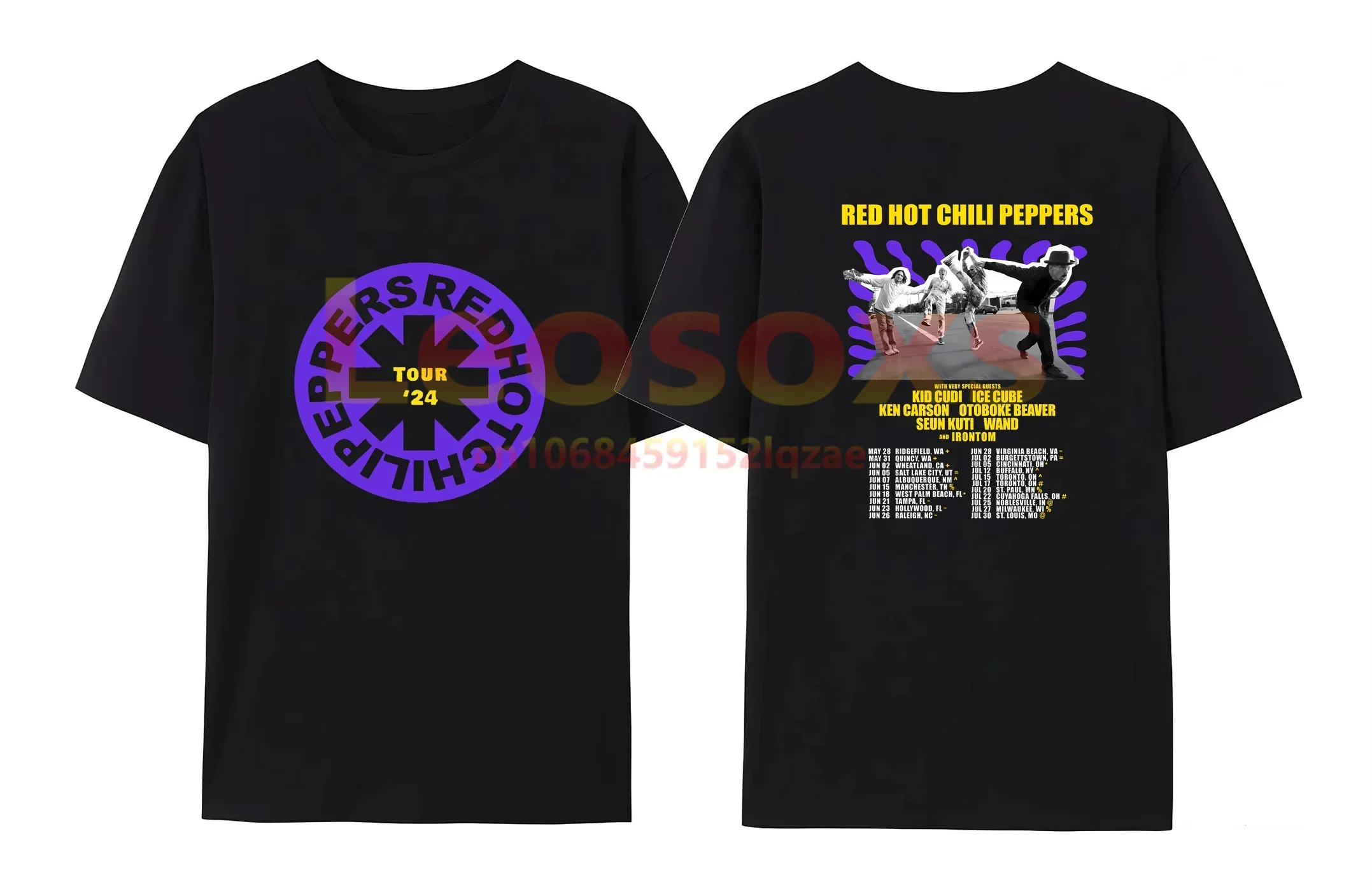 

s-6XL Summer Men's Red Hot Chili Cotton Peppers Unlimited Love Tour T-shirt Trendy Women's Must-Have Loose Fashion Short Sleeve