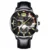 Fashion Mens Business Watches Luxury Gold Stainless Steel Mesh Belt Quartz Wrist Watch Luminous Clock Men Casual Leather Watch 12