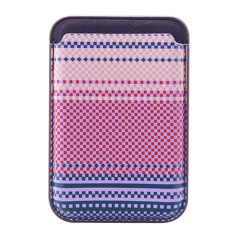 Premium Magnetic Carbon Fiber Wallet Card Holder with Leather Finish
