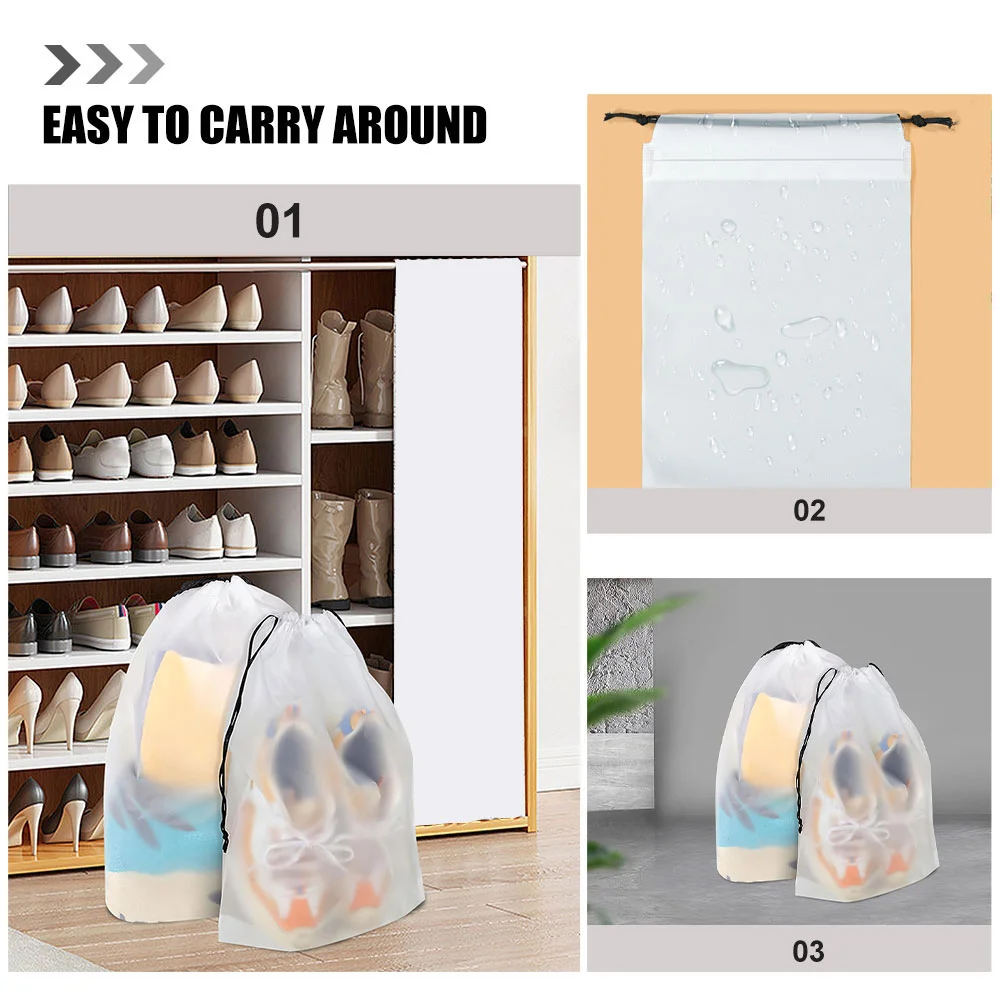

14 Pcs Travel Shoe Bag Waterproof Shoes for Bags Women Storage Packing Portable Drawstring